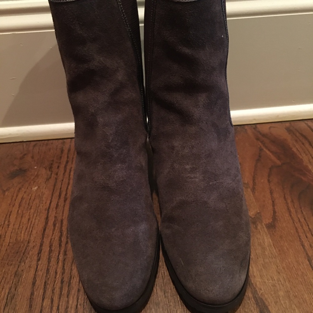 Cole Haan Chocolate Brown Suede Boots